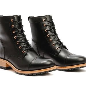 NEW Leather Patina Womens Combat Boots